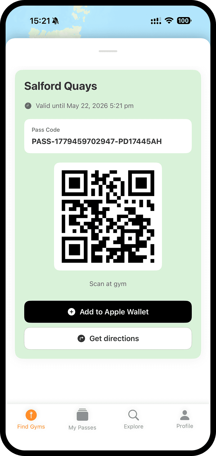 anygym app screen 3